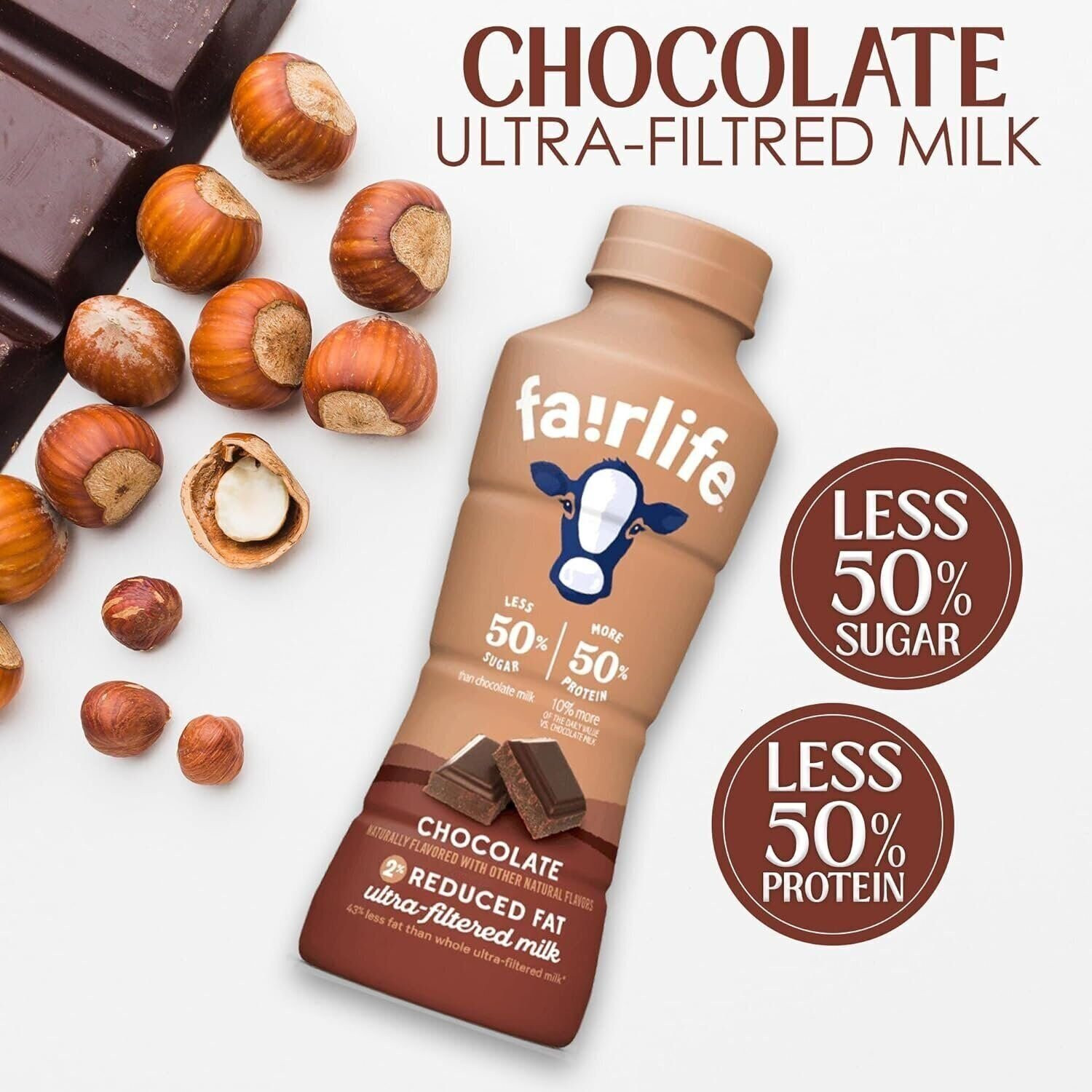 Fairlife 2% Ultra-Filtered Milk Chocolate 6 Pack – High Protein 23g – 14 Fl Oz