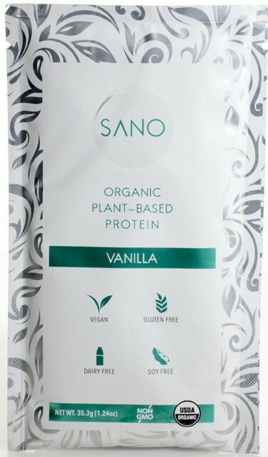 SANO Organic Vegan Plant-Based Protein Powder, Vanilla (14 Servings)