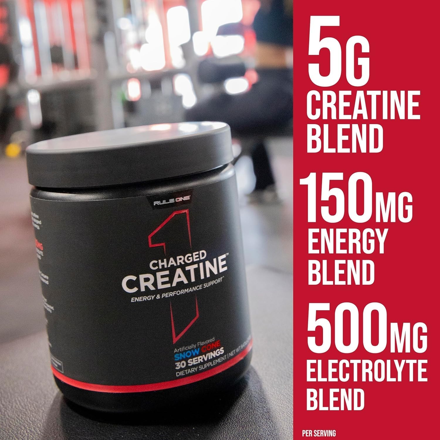 Rule One Charged Creatine Energy & Performance Support 270g 30 servings NEW