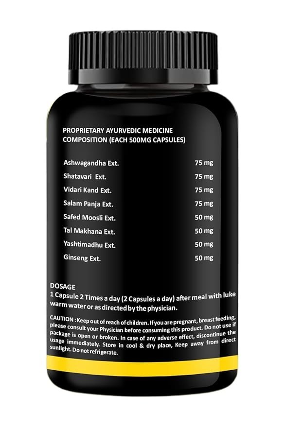 Muscle Gainer Protein Supplement Powder, Energy & Stamina Support – 60 Capsules