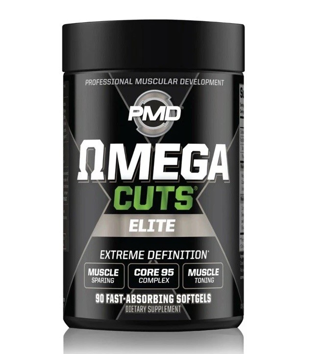 Omega Cuts Elite- Omega Fatty Acids & CLA for Muscle & Definition – 90 Softgels