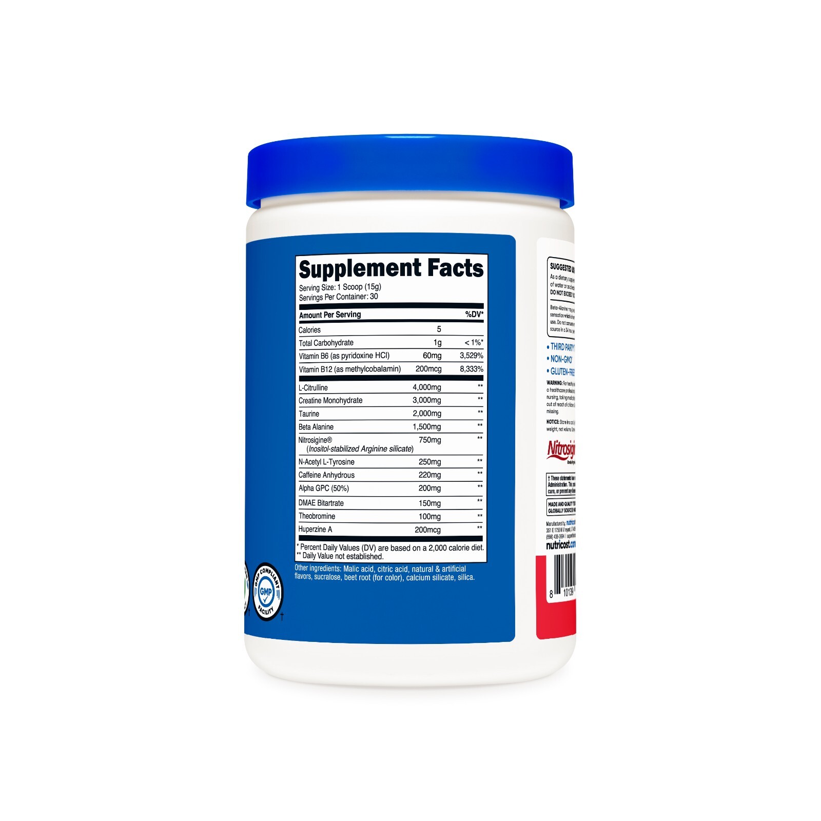 Nutricost Pre-C, Pre-Workout Complex with Creatine Powder (Fruit Punch) (450g)