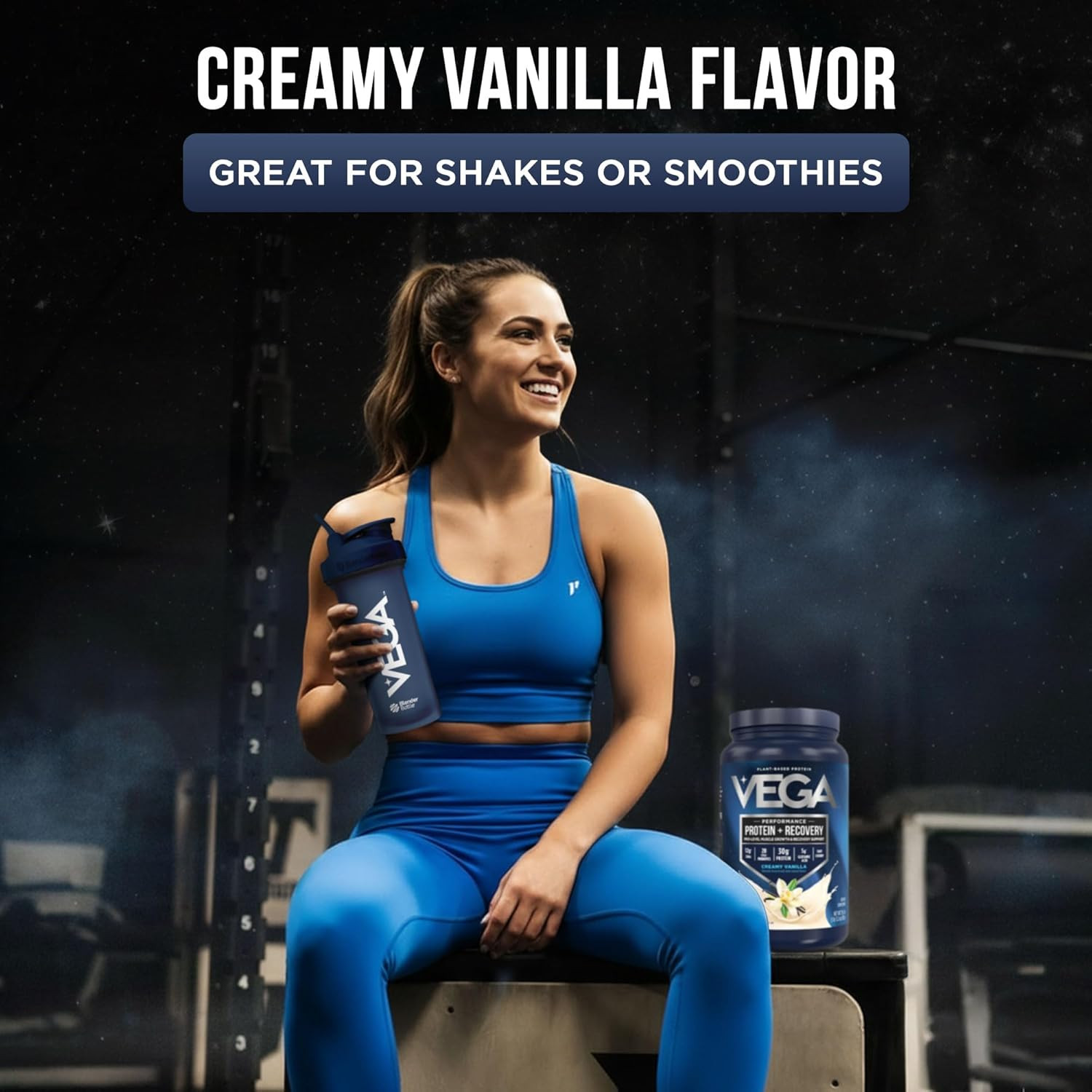 Protein + Recovery, Vanilla – 30G n Protein, Dairy & Gluten Free, Probiotics, NS
