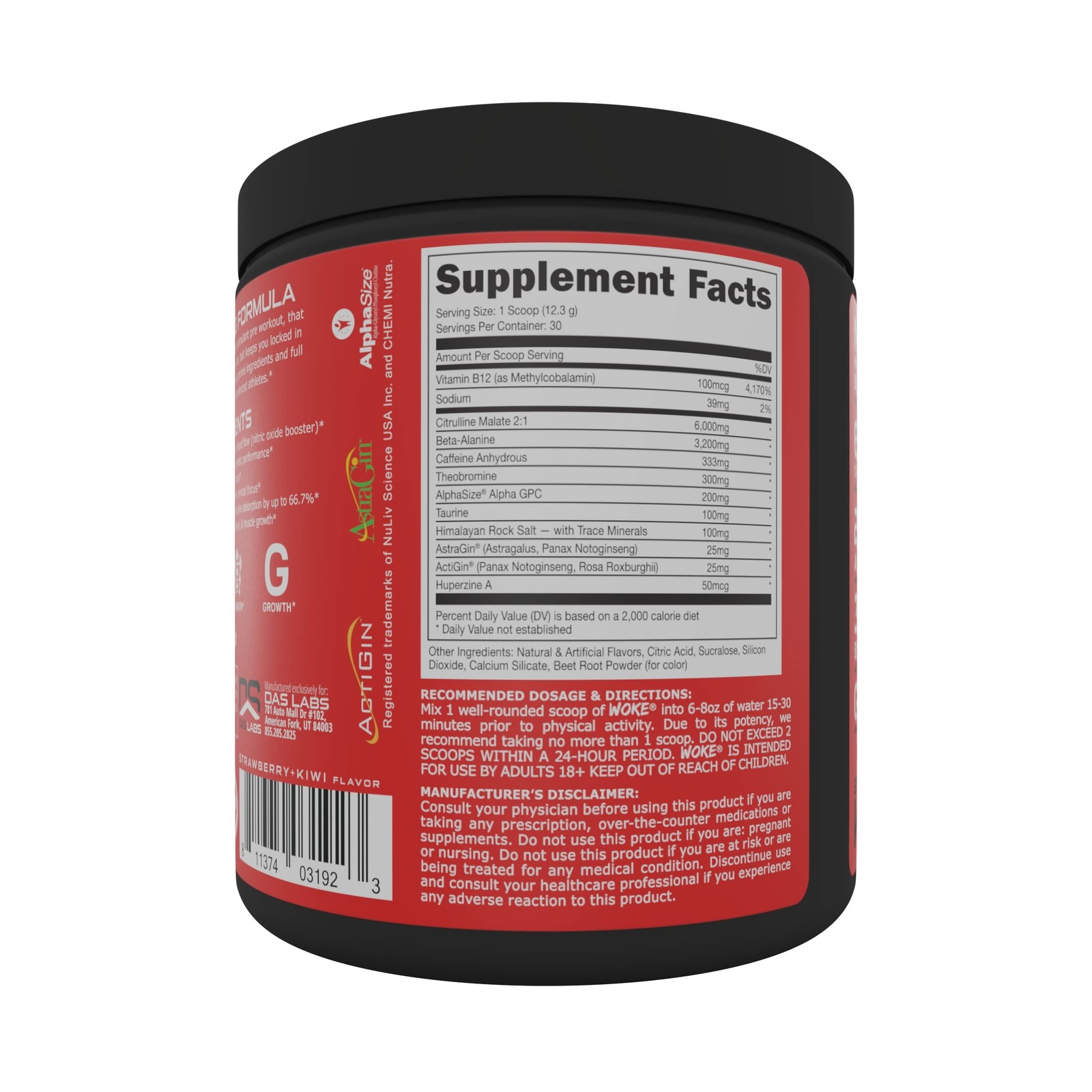 Bucked Up – Woke – HIGH STIM Pre Workout – Best Tasting – Focus Nootropic, Pu…