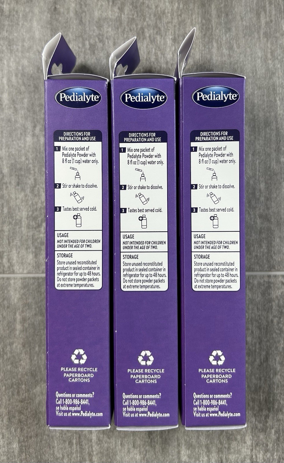 PEDIALYTE ELECTROLYTE POWDER PACKETS GRAPE 4 CT X 3 (12 TOTAL) EXP JAN 2027