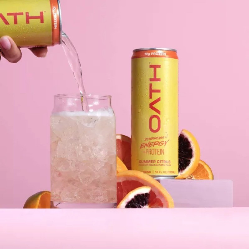 Oath Nutrition Sparkling Summer Citrus Energy – 10g Protein – 12 fl oz Can/4 pk