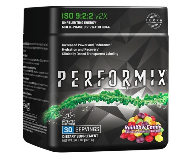 Performix ISO 9:2:2 V2x BCAA 30 Servings – DRINK ALL DAY YOU MAY *Rainbow Candy*
