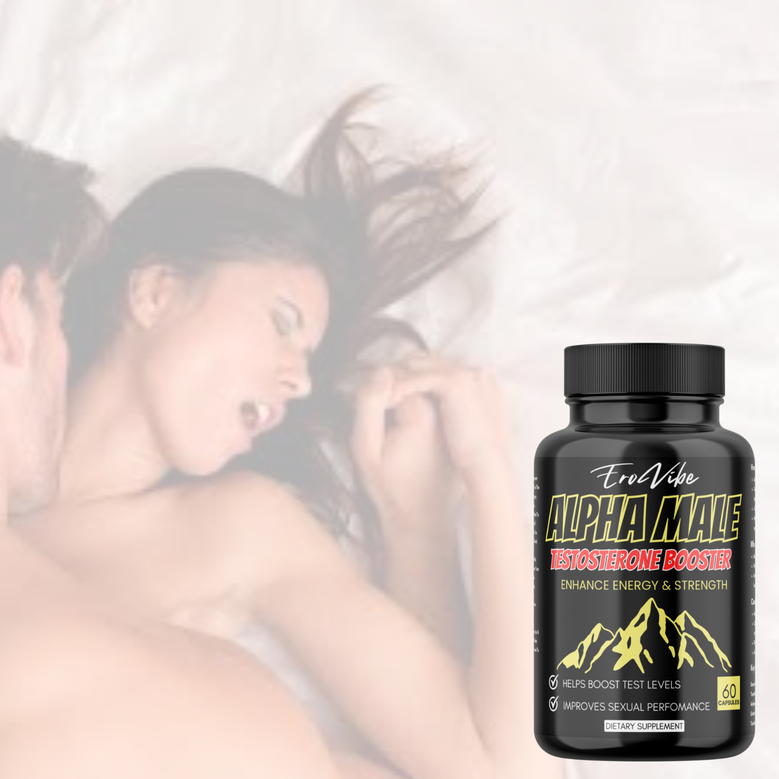 Men Rock Hard Timing Strength 60 Pills, Stamina, Muscle Recovery, Male + FS