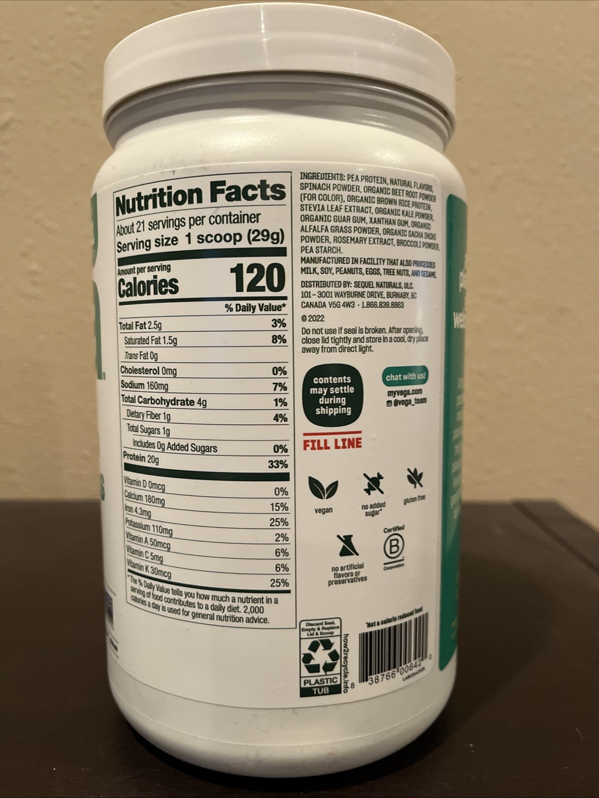 Plant Based Protein and Greens, Berry, 1 lb 5.5 oz (609 g)
