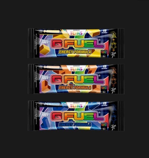 G Fuel Tetris Tetrimino Collector’s Box w/ 42 Sticks in 7 Different Flavors