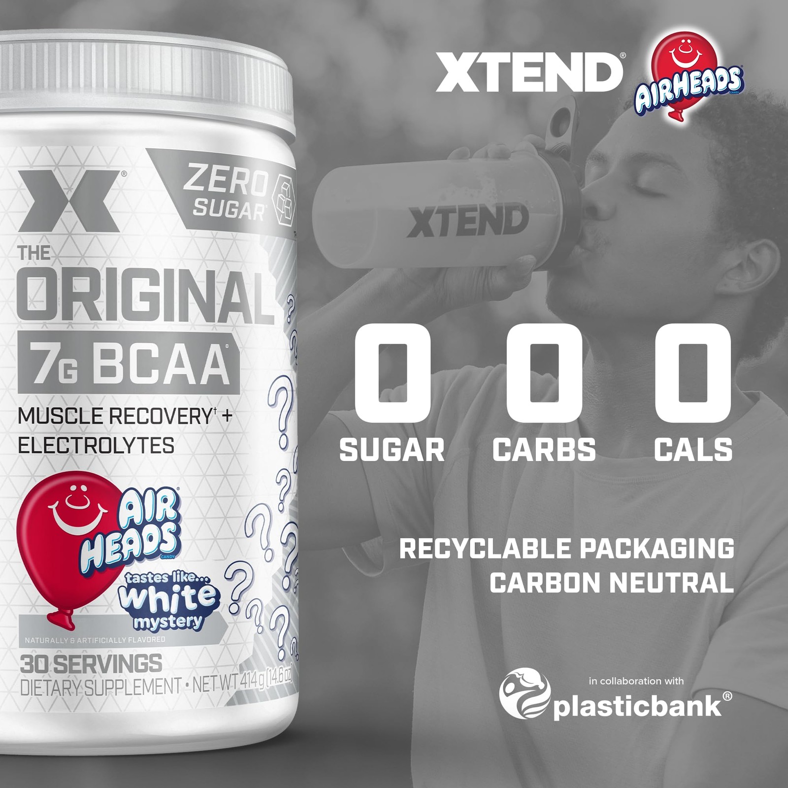 Scivation Xtend XTEND Original BCAA Powder Airheads Candy Flavor, 7g BCAA and…