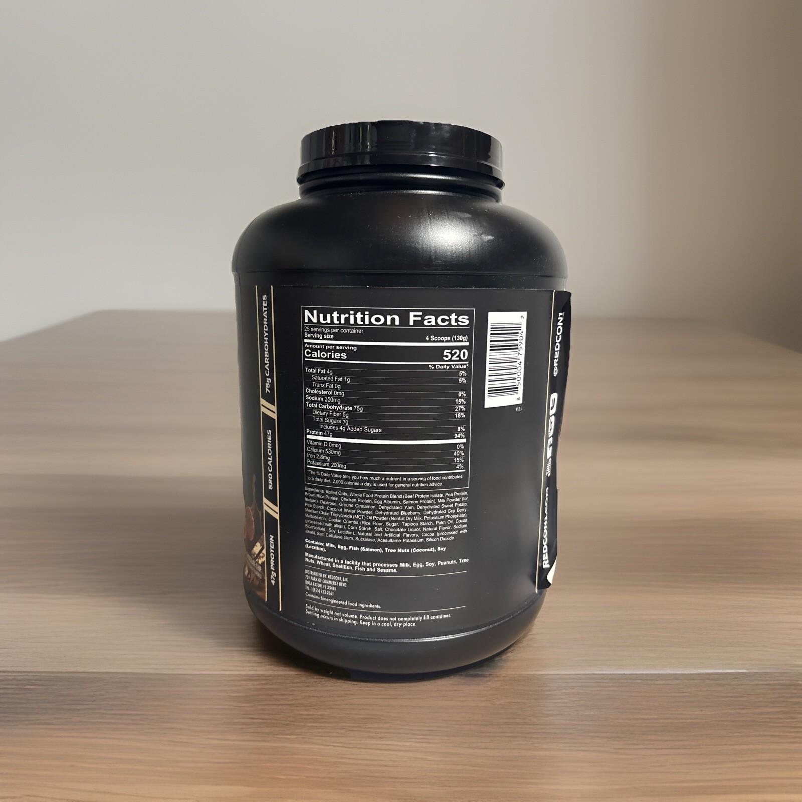 REDCON1 MRE Protein Powder Oatmeal Chocolate Chip- 25 Serv.