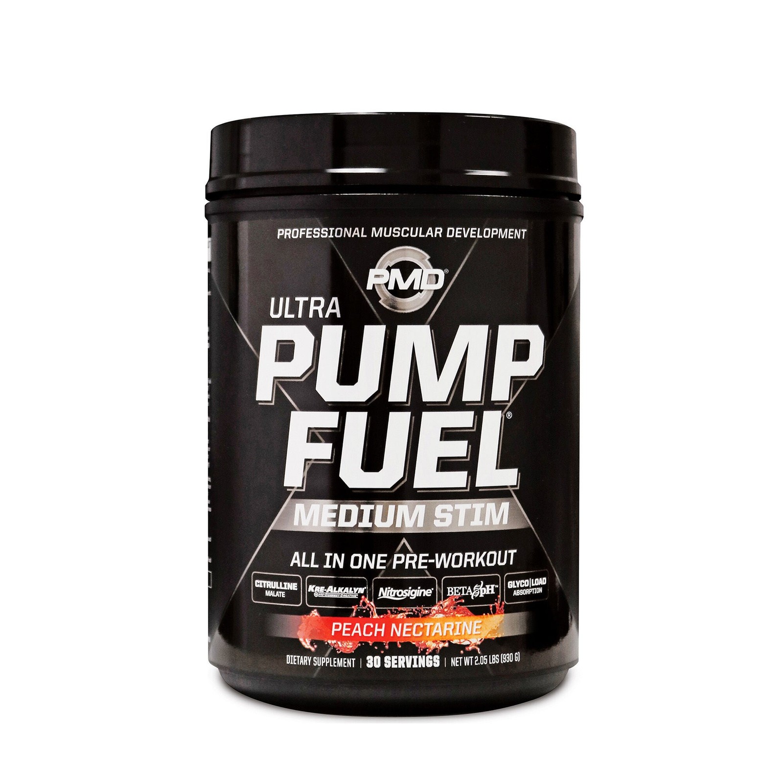 Ultra Pump Fuel® Medium Stim Pre-Workout – Peach Nectarine (30 Servings)