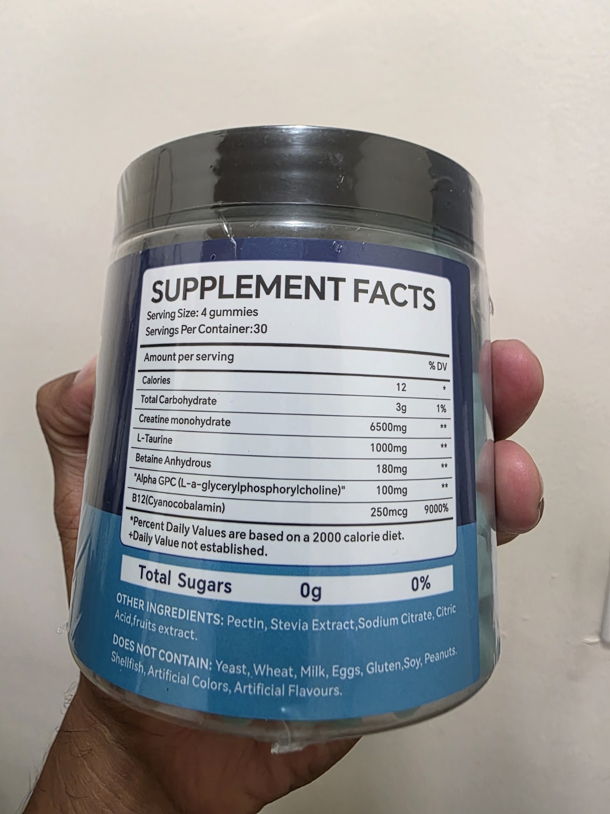 Creatine Monohydrate Gummies Complex 6500mg for Men & Women 120 Gummies X5 strgh