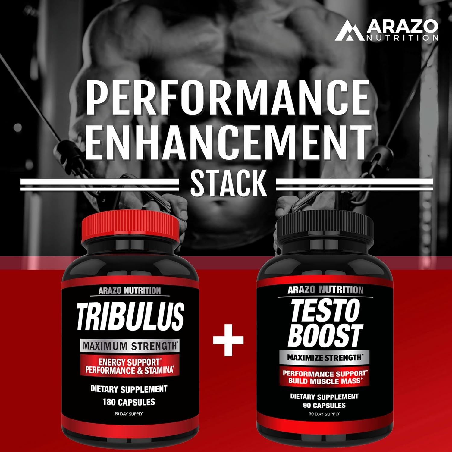 Arazo Nutrition Tribulus Terrestris 1500mg Extract Powder – 180 Capsules -…