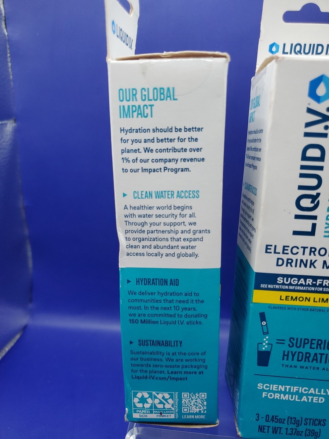 3 Pack Liquid I.V. Hydration Multiplier Electrolyte Drink Mix Lemon-Lime 3ct Ea.