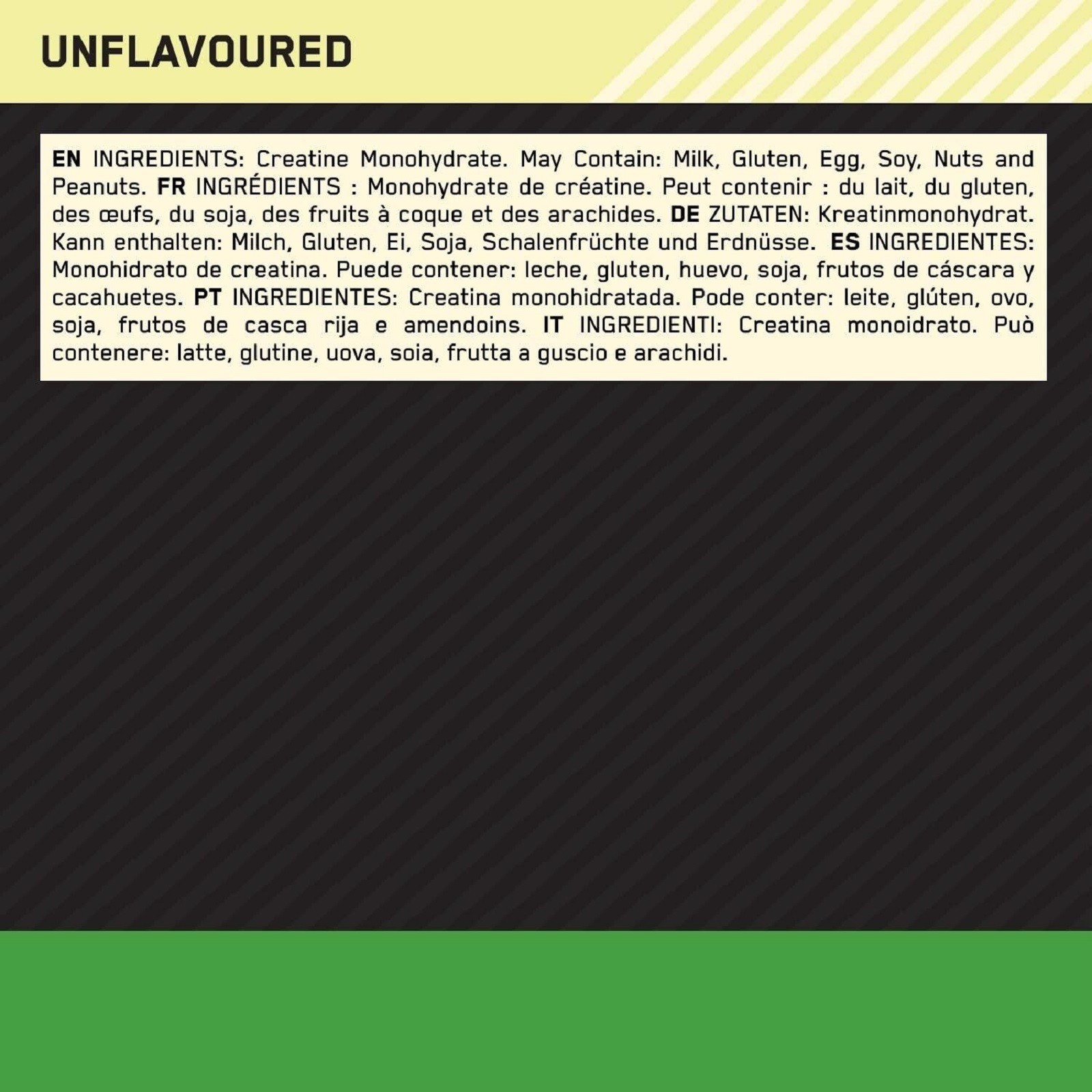 OPTIMUM ON Creatine Powder 100% PURE – 634g – 186 SERVINGS – TOP – Muscle growth
