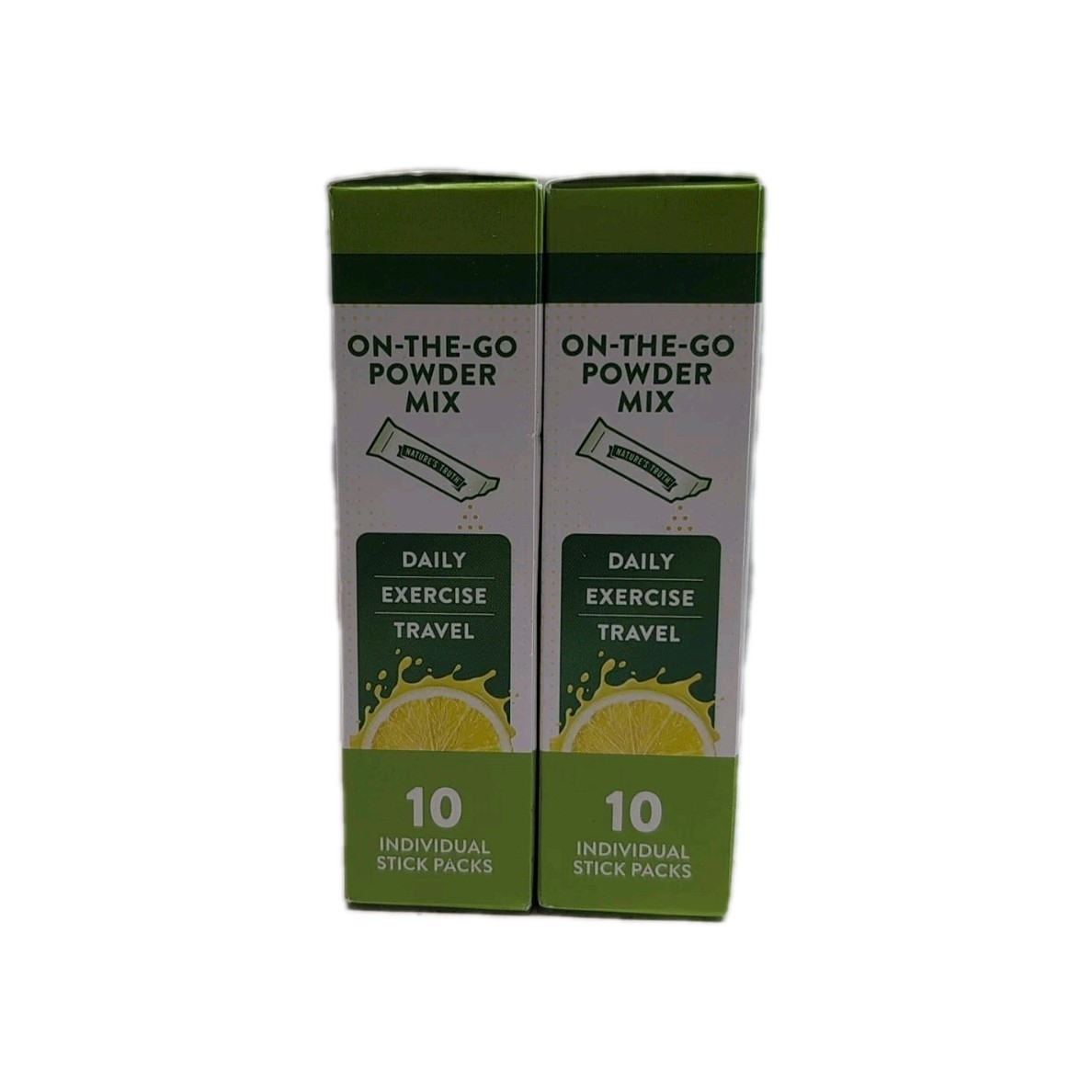 (2) Nature’s Truth Electrolyte Hydration Lemon 10 Stick Packs Each. Exp 02/2027