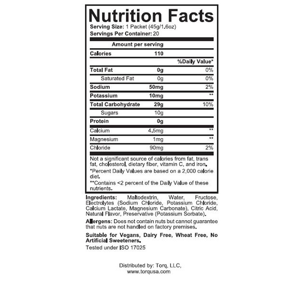 Torq Energy Gel, Apple Crumble, 15/Count