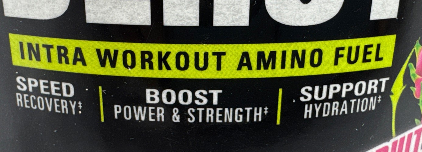 NutraBio Intra Blast Workout Amino Fuel Dragonfruit Candy 722g Exp 01/28-New-US