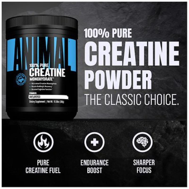 Animal Creatine Powder Unflavored 10.58 oz