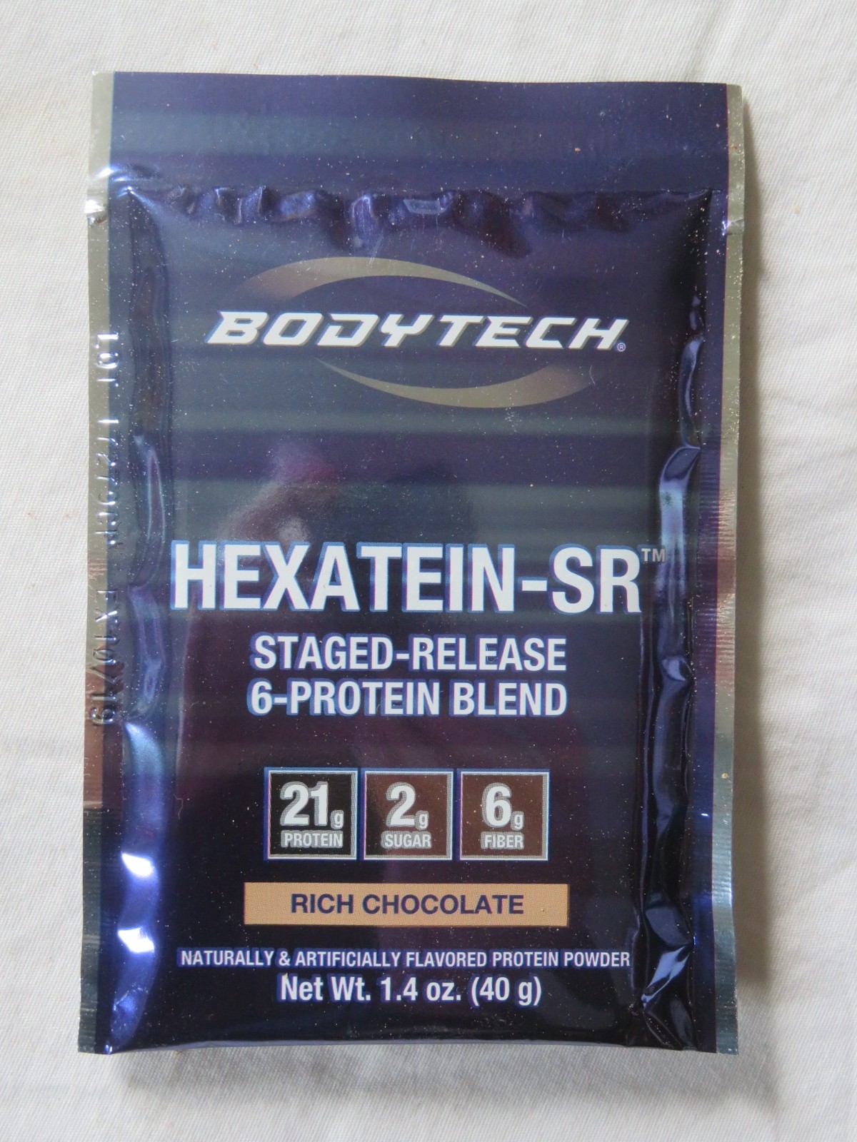 (10) Count Lot Bodytech Hexatein-SR 6-Protein Blend Rich Chocolate 1.4 Oz Each