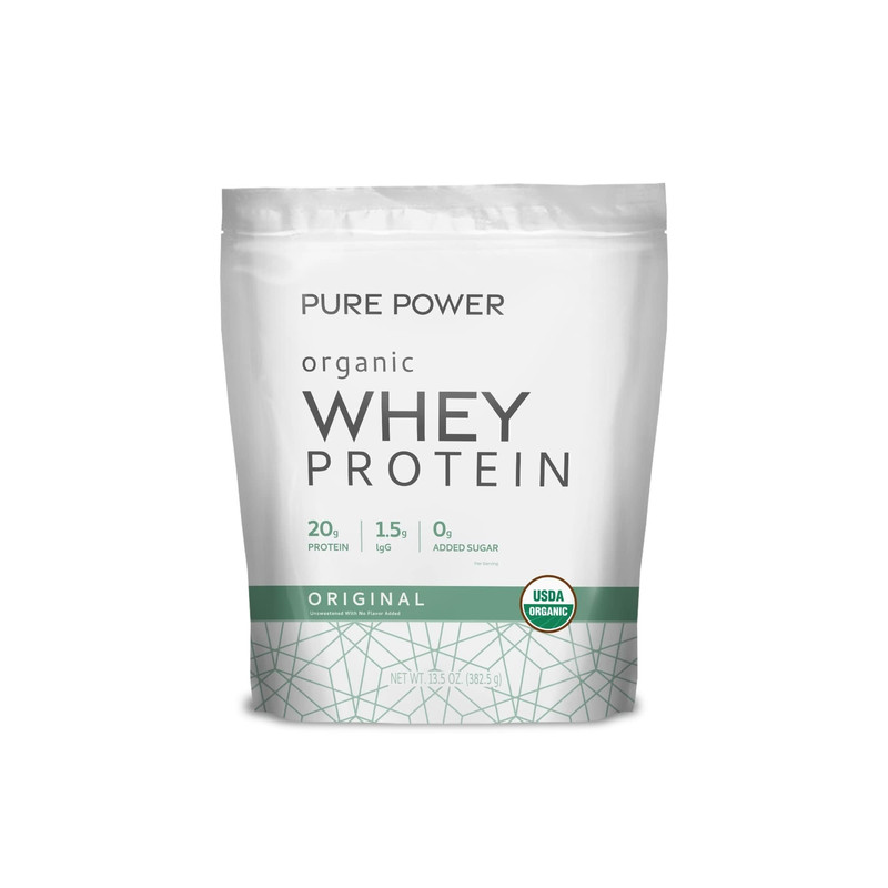 Dr. Mercola Pure Power Organic Whey Protein – 20 G Protein – Supports Muscle