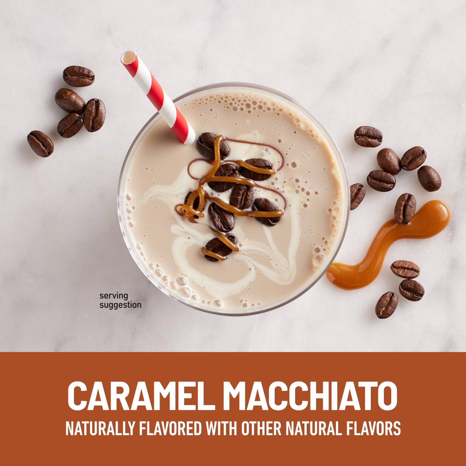 Slimfast Protein Shake Caffeine Caramel Macchiato- 20G Protein Meal Replacement
