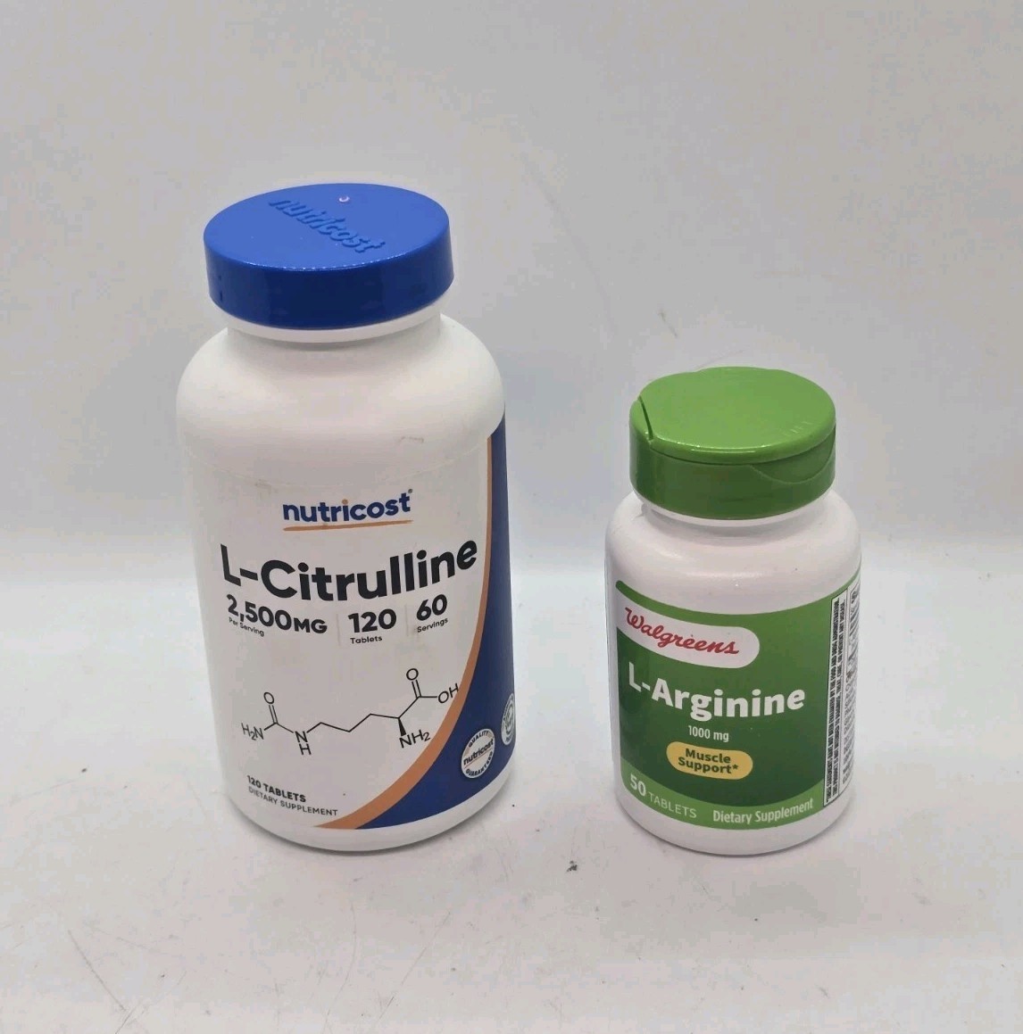 Nutricost L-Citrulline 2500mg & L-Arginine 1000Mg