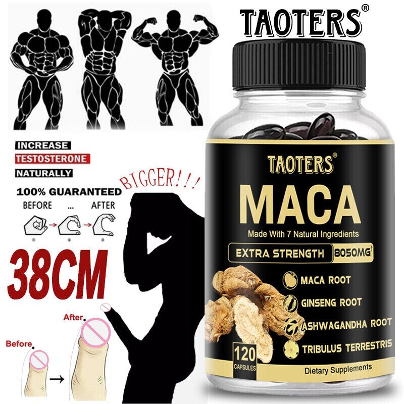Maca Capsules: Natural Formula for Men’s Health and Energy with 7 Ingredients