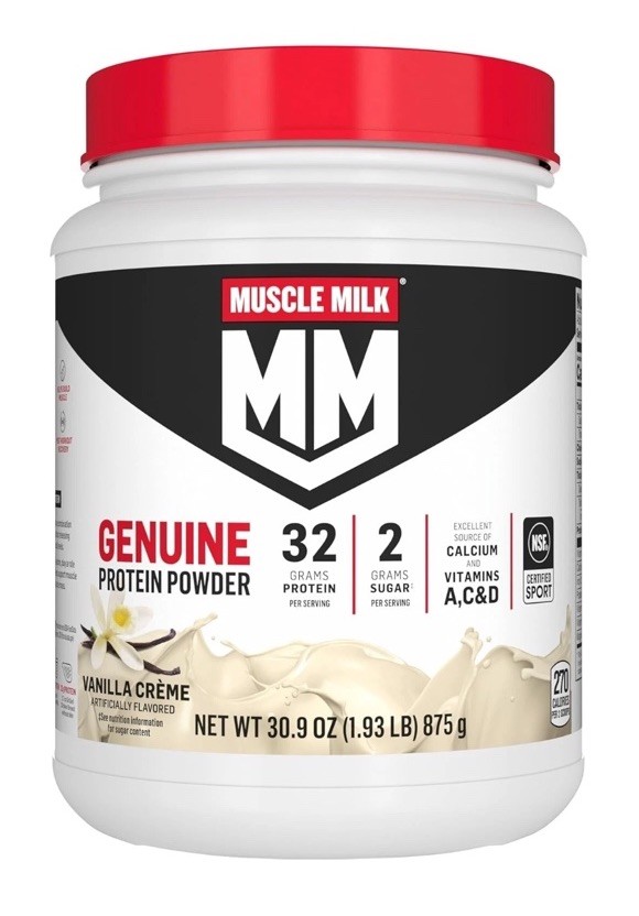 Lot Of 2 Muscle Milk Ultimate Lean Muscle Protein Powder Vanilla Crème 1.93lb Ea