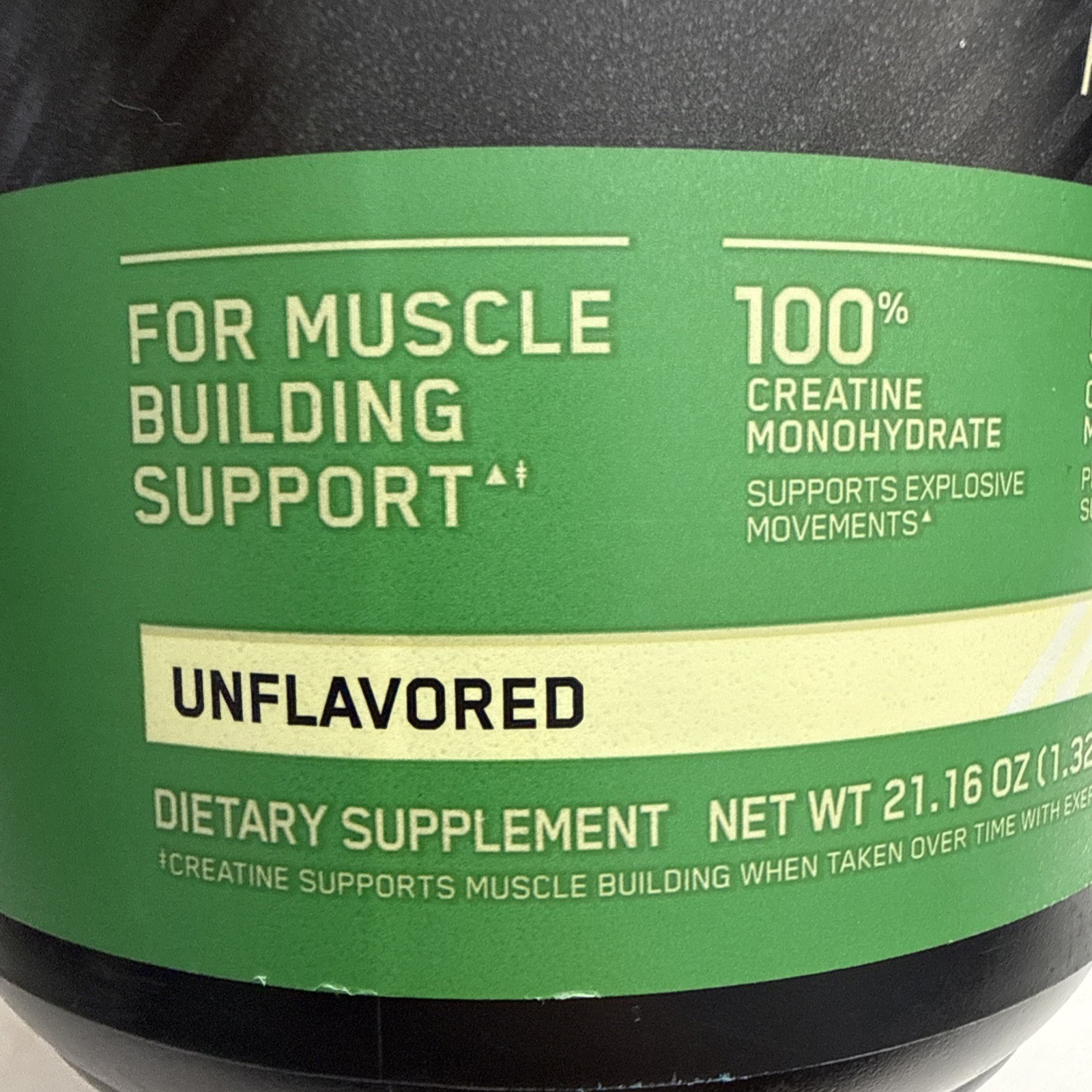 Optimum Nutrition Micronized Creatine Powder Unflavored 1.32 LB 600g Exp 9/2027
