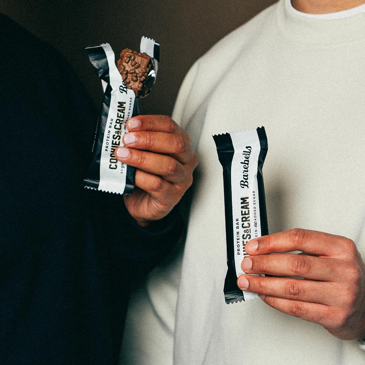 Protein Bars Cookies & Cream – 12 Count, 20G High Protein Treats – Chocolate Nut