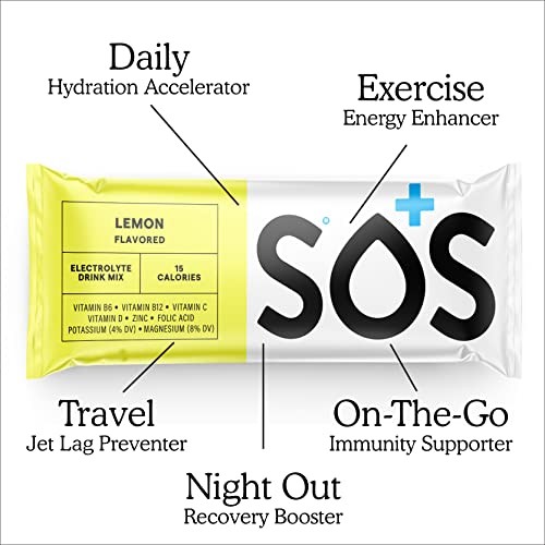 Hydration Electrolyte Powder Sticks | Low Sugar 0.23 Ounce (Pack of 8) Lemon