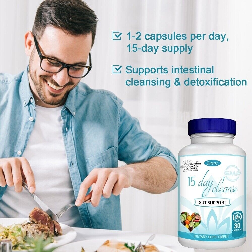 15 Day Cleanse – Gut & Colon Support | Unisex | 30 Capsules