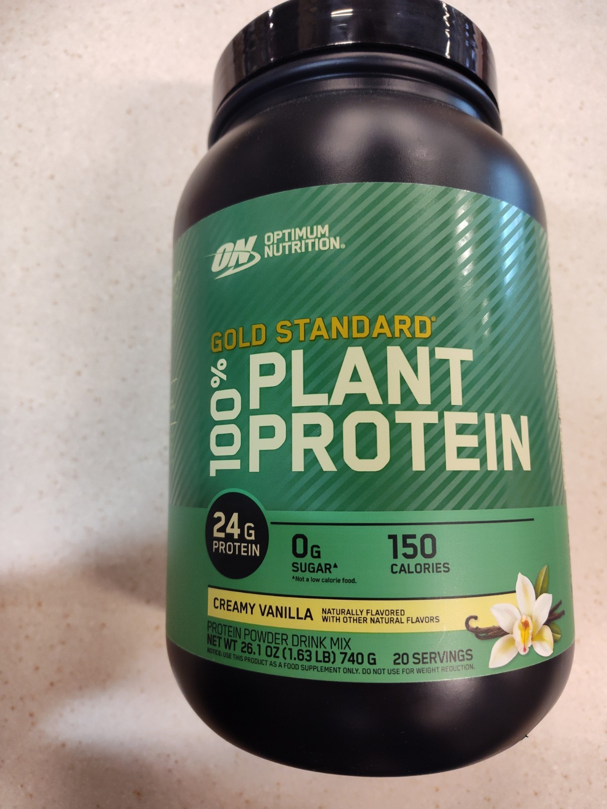 Optimum Nutrition Gold Standard Plant Protein Creamy Vanilla 1.63 lbs Exp 9/27