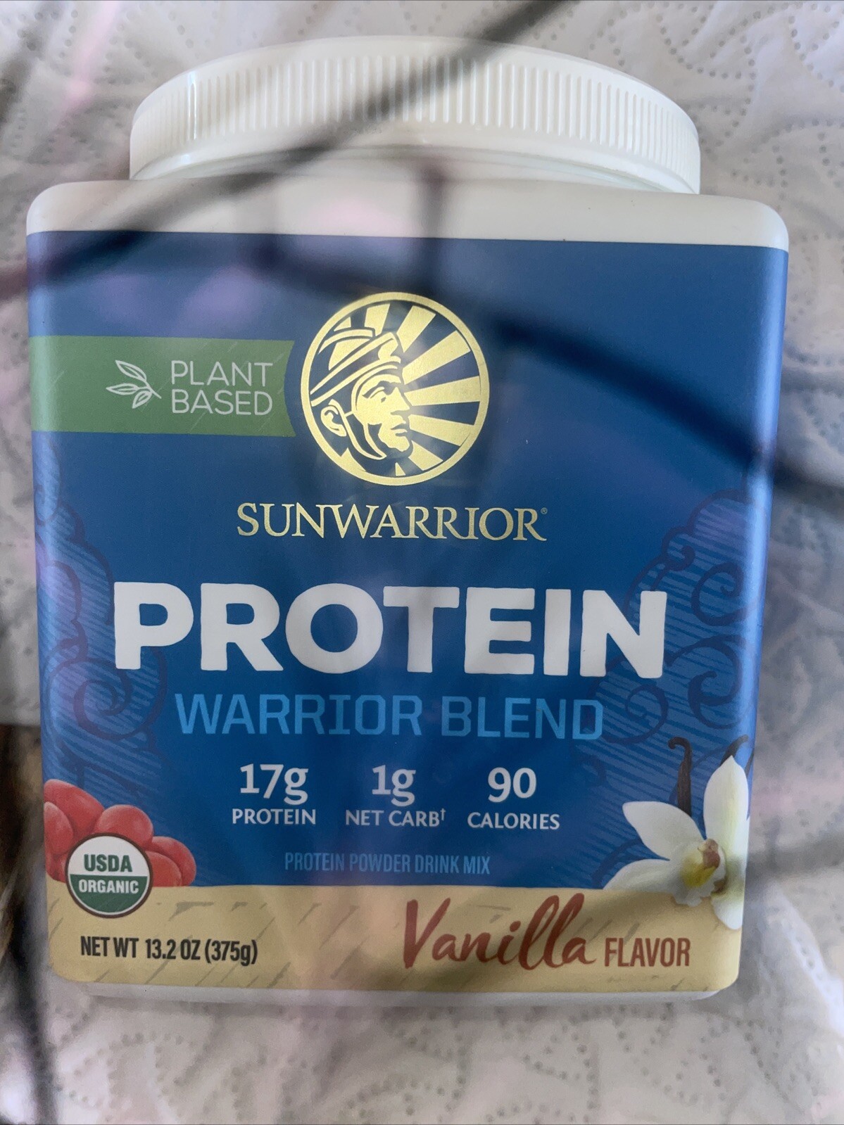 SunWarrior Warrior Blend – Plant Based Organic Protein Vanilla 13,2oz./375g.