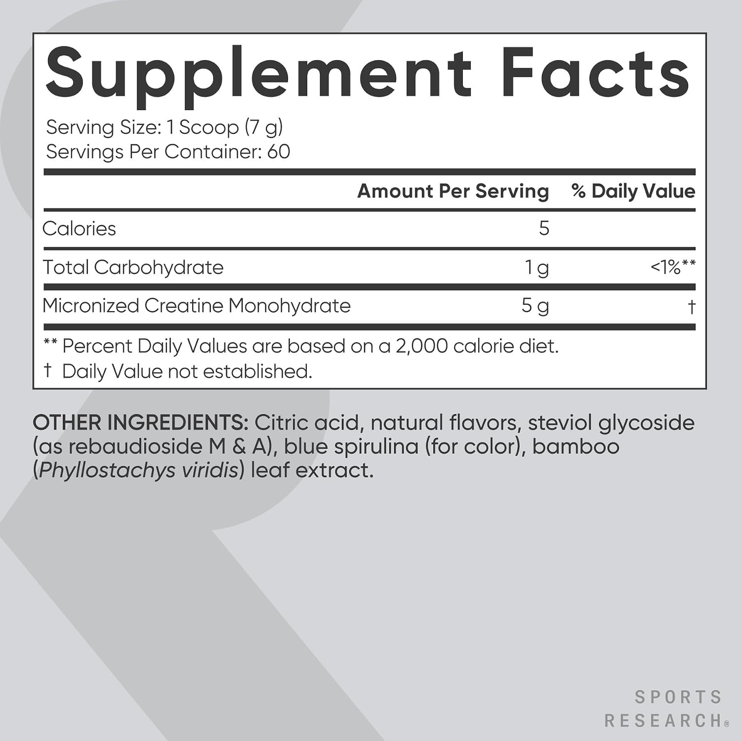 Sports Research® Creatine Monohydrate – Gain Lean Muscle, Improve Performance an
