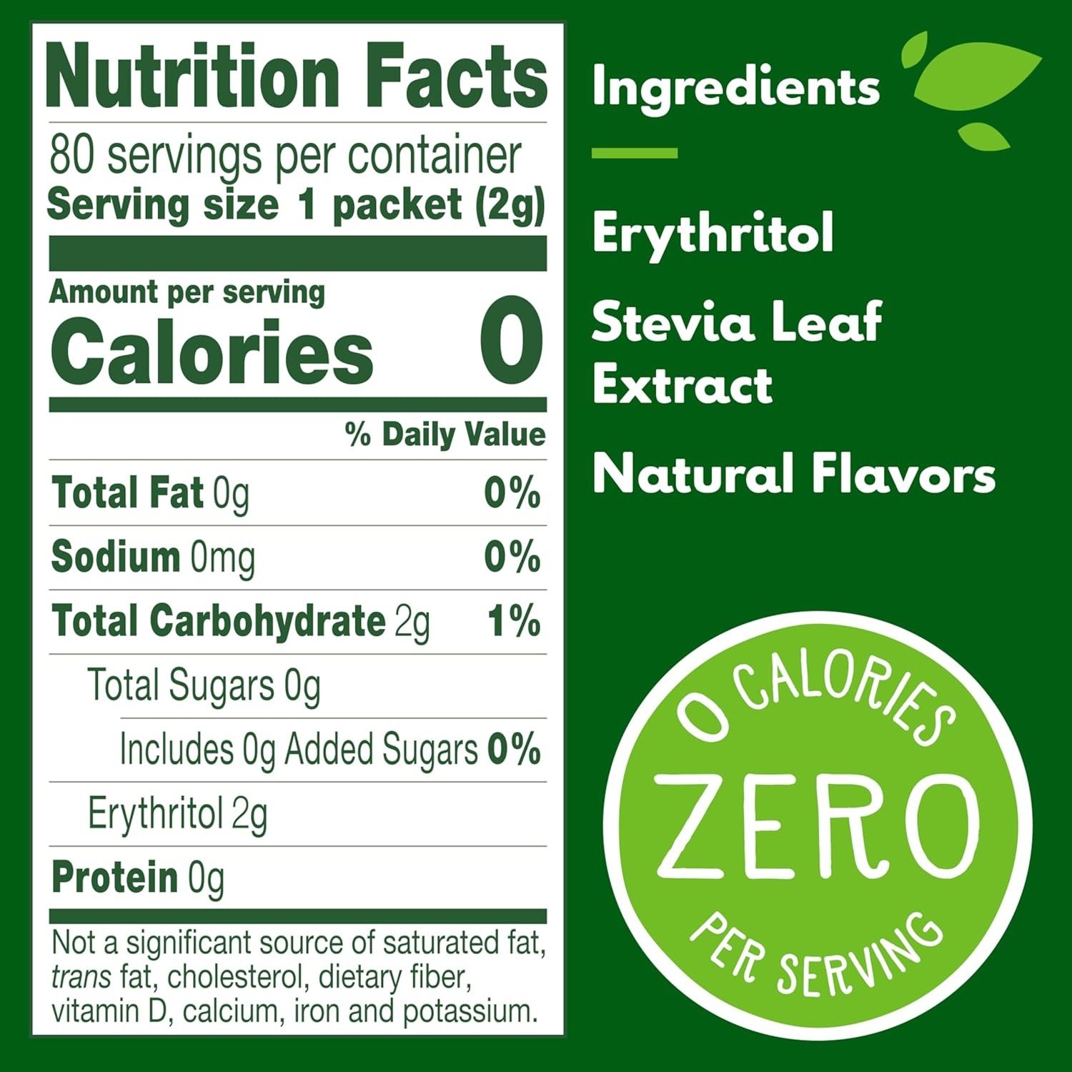 Truvia Natural Stevia Sweetener Packets, (Net Wt. 5.64 80 Count (Pack of 12)