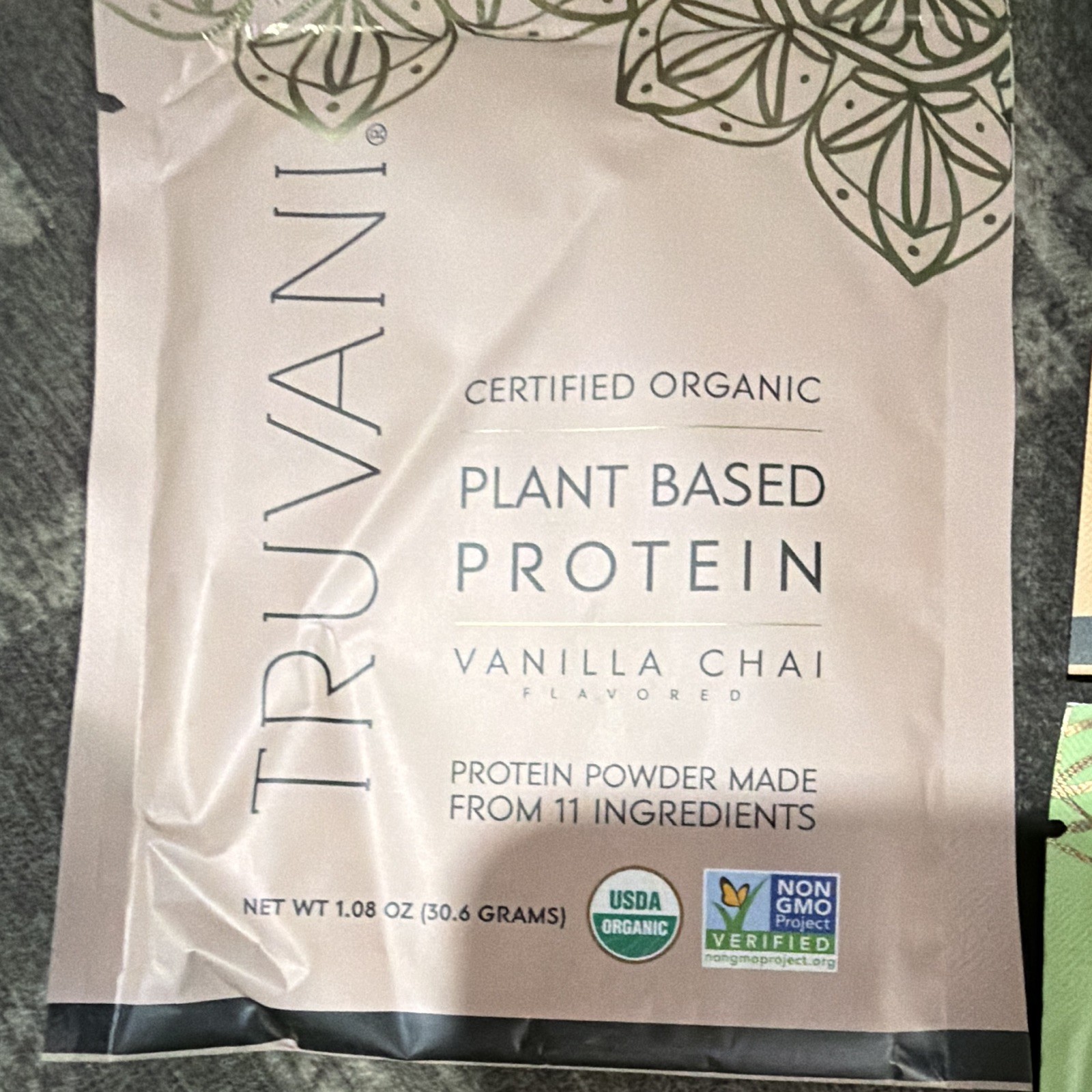 Truvani Organic Non-GMO Plant-Based Protein Powder Variety Sample Pack