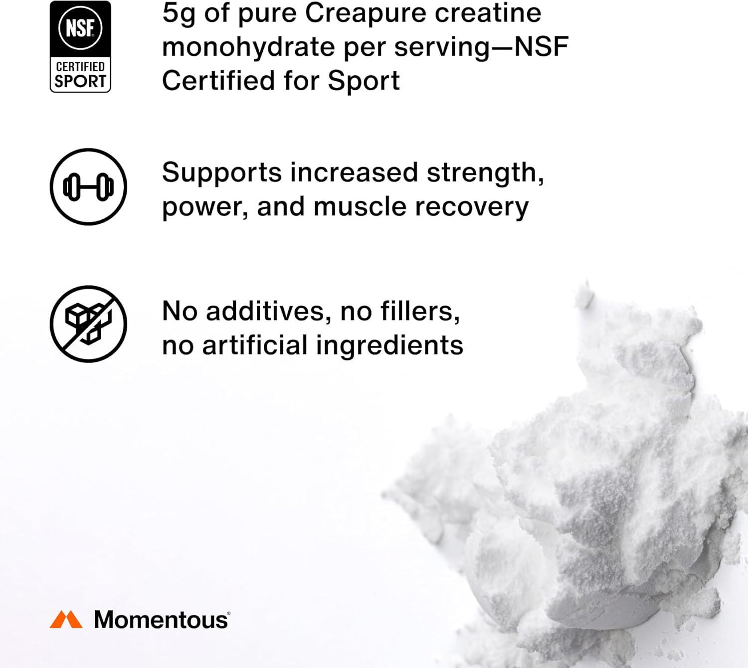 Creatine Monohydrate Powder – Creapure Creatine Powder – Supports Strength, Lean