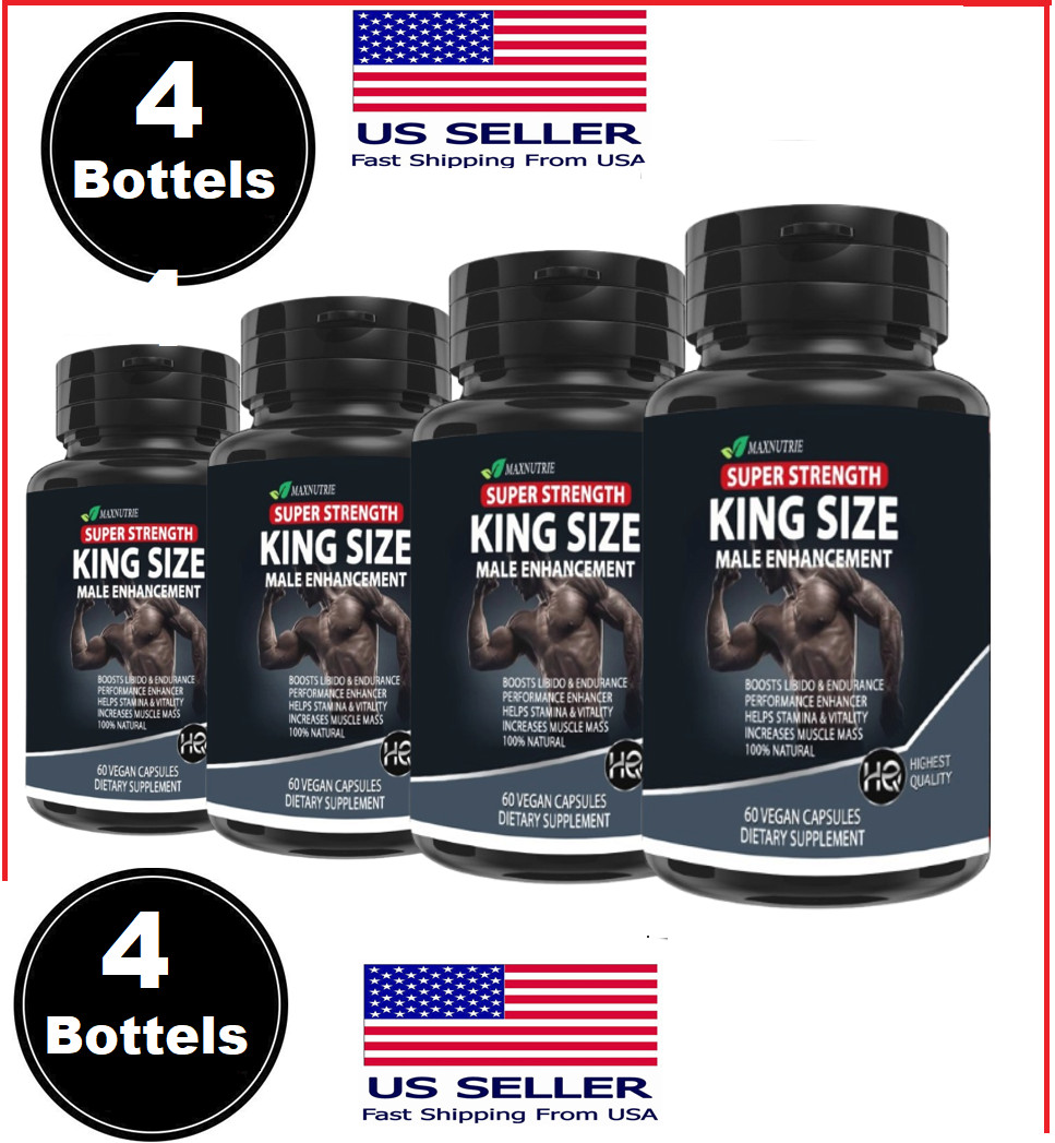 4X Testosterone Booster for Men, Male Enhancement Pills, Energy,Libido 240 Caps