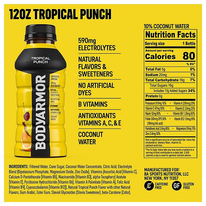 BODYARMOR Sports Drink Variety Pack (12 fl. oz., 24 pk.)