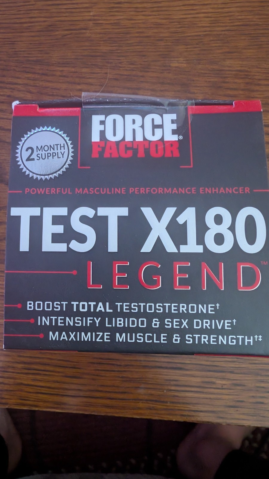 Force Factor Test X180 Legend ~ Test Booster Muscle Builder ~ 120 caps Exp 08/29