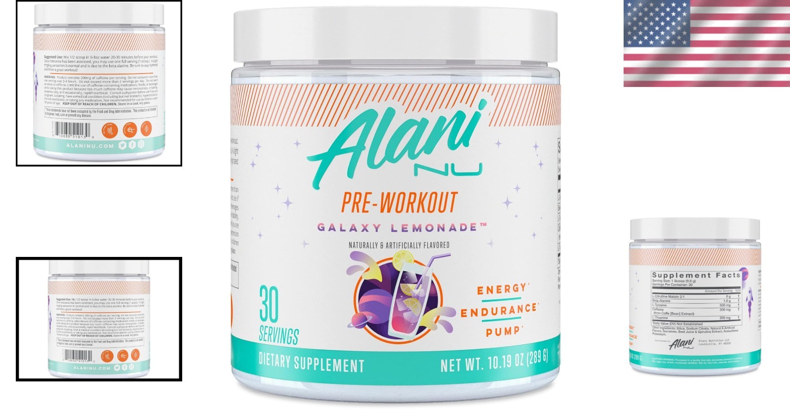 Sugar-Free Energy Boost Pre Workout with L-Theanine and Citrulline – 30 Servings