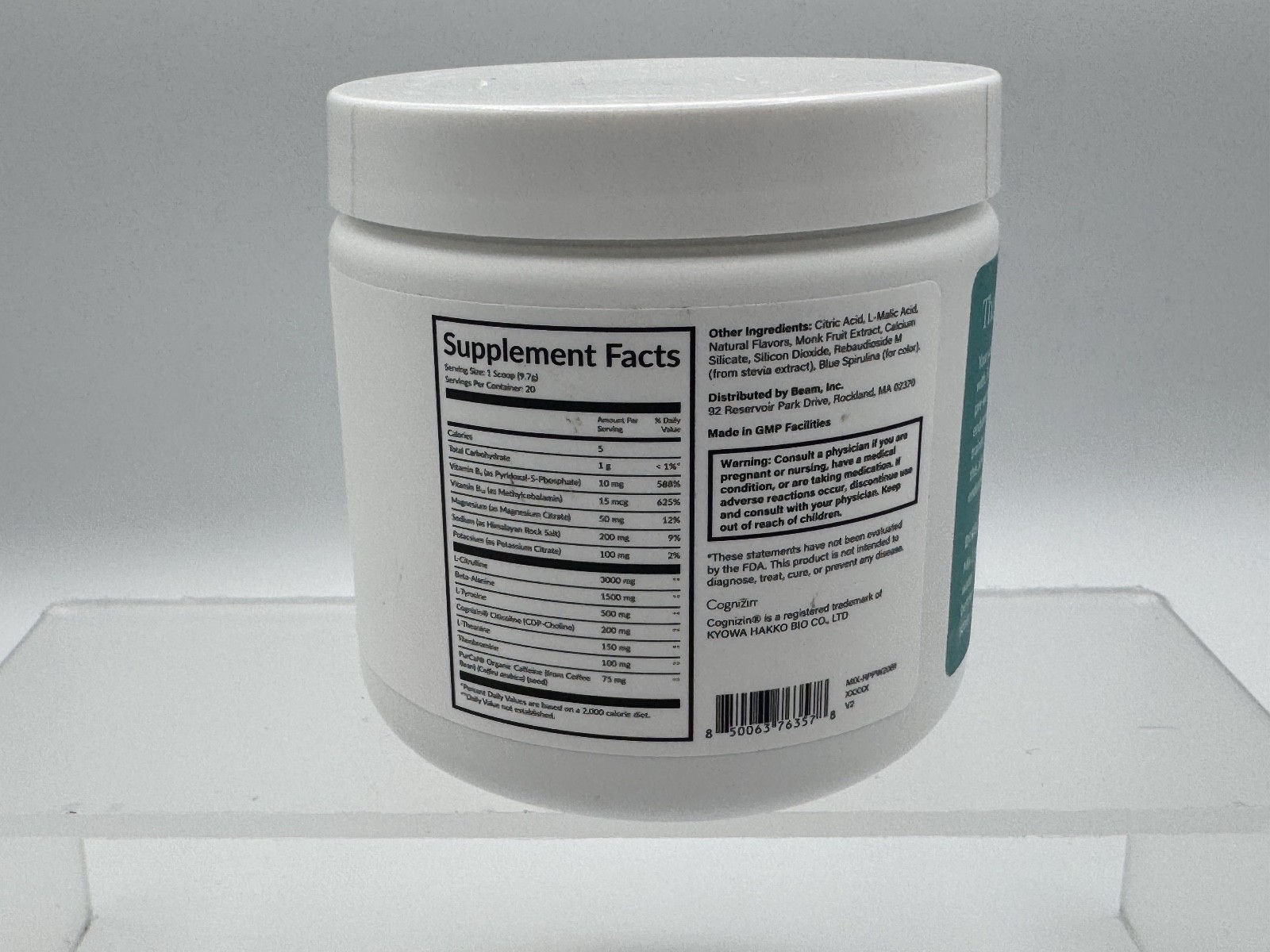 Beam Pre-Workout, Blue Raspberry, Enhancer, 6.84 oz (194 g) Exp. 11/27, SEALED