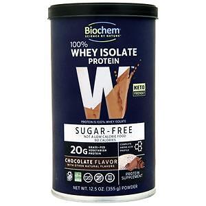 Biochem 100% Whey Isolate Protein – Sugar Free Chocolate 355 grams