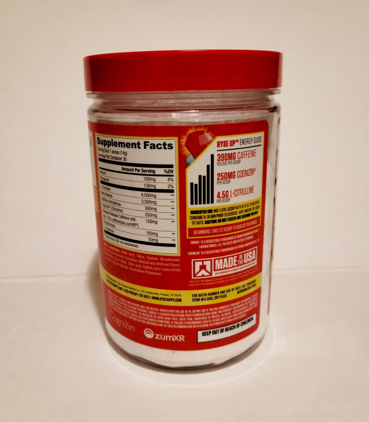 RYSE Supplements Loaded PRE High Stim Pre-Workout Pump Energy Strength 30 Serves