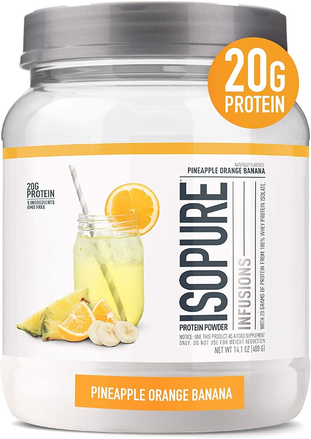 Isopure Protein Powder, Protein Isolate, Workout Recovery Drink Mix(16 Servings)