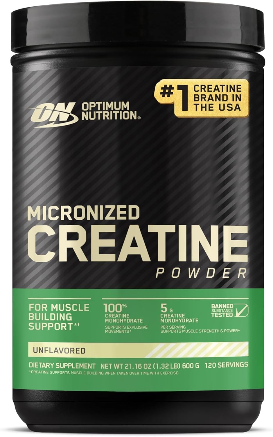 Keto Friendly Micronized Creatine Monohydrate Powder – 120 Servings Unflavored